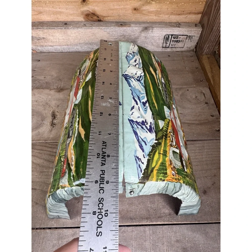 Vintage Marx Tin Litho Model Train Tunnel O Scale Folding‎ Railroad RR Tunnel